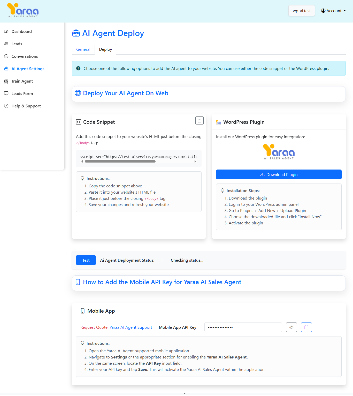 Code Snippet Section