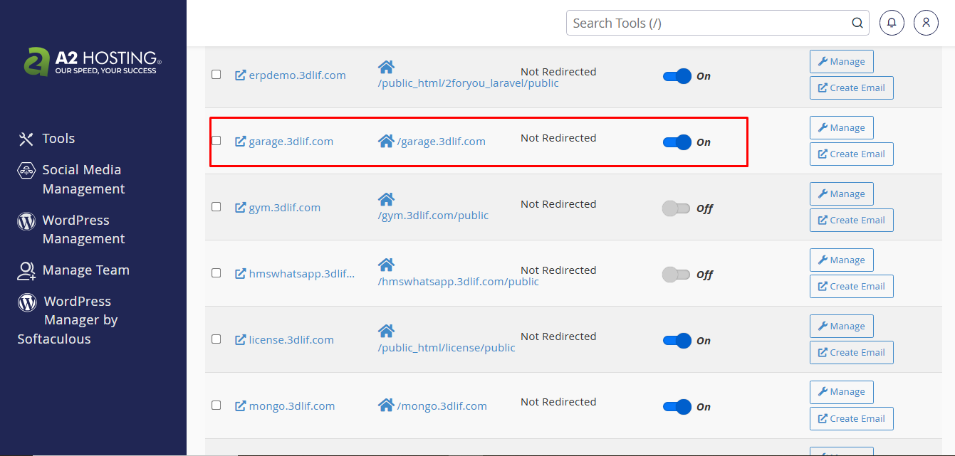 Domain Directory Setup