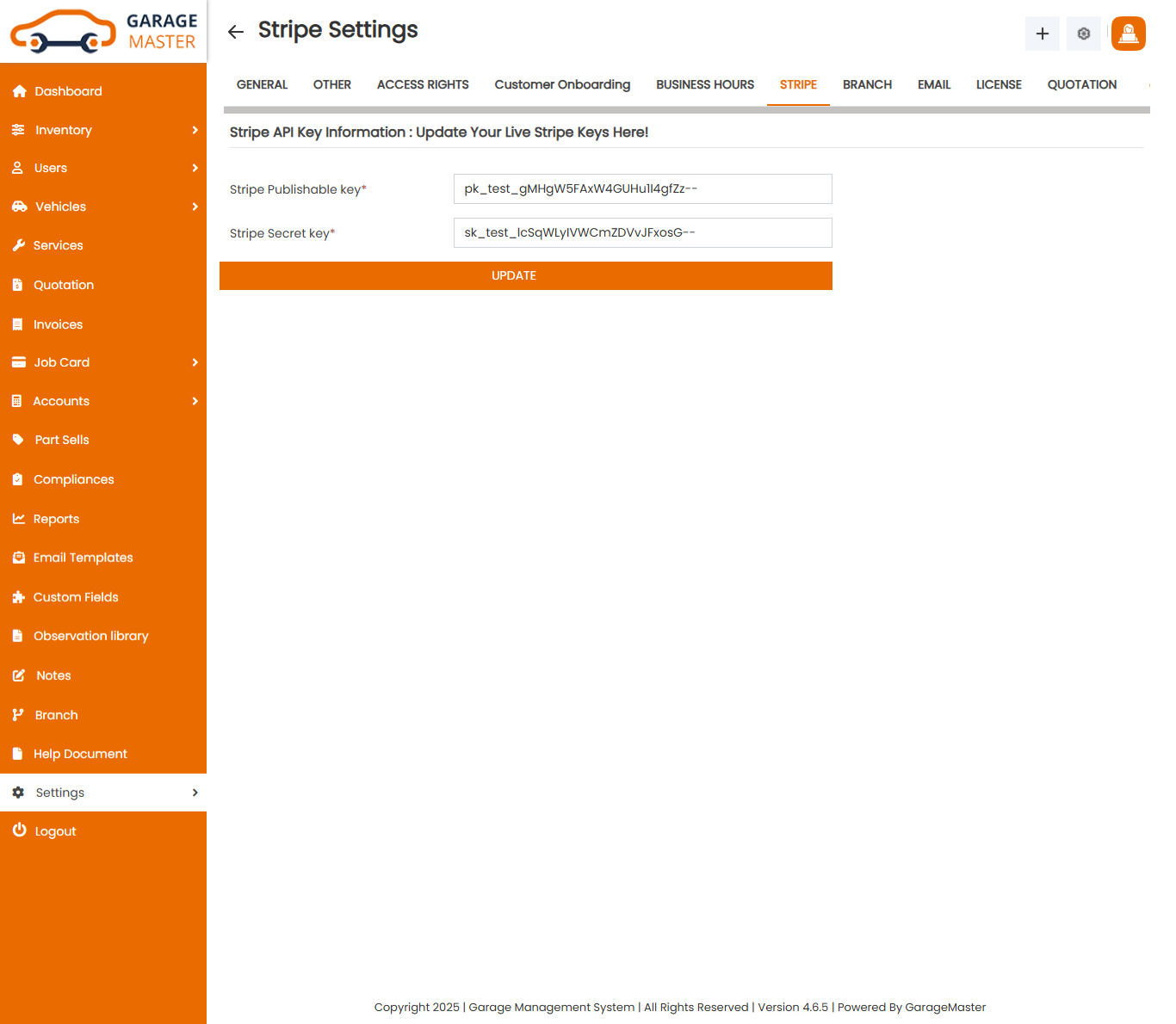 Business Hours Settings