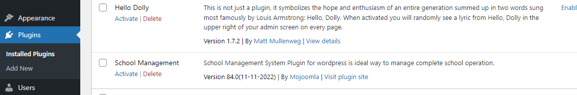 Plugin Activated via FTP
